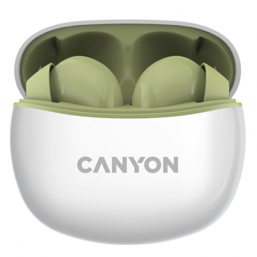 Наушники CANYON  TWS-5 Bluetooth Green (CNS-TWS5GR)