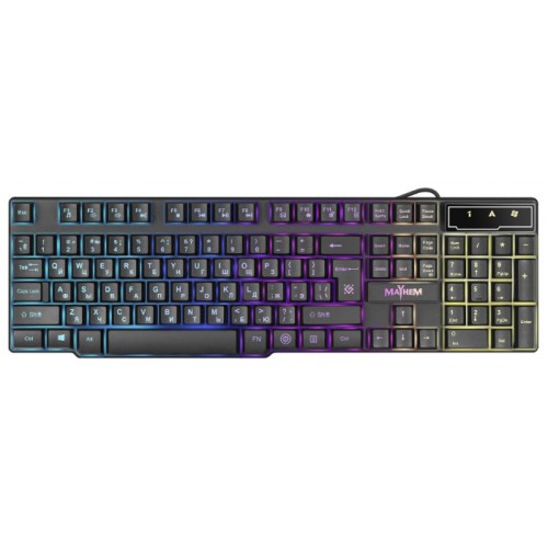 Клавиатура DEFENDER  (45360)Mayhem GK-360DL RU black, RGB backligh