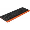 Клавиатура A4TECH  Fstyler FKS10 (black/orange), USB
