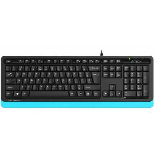 Клавиатура A4TECH Fstyler FKS10 USB black/blue