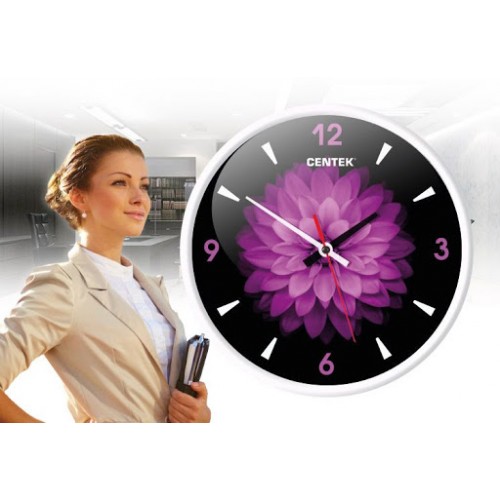 Часы CENTEK  СТ-7104 цветок