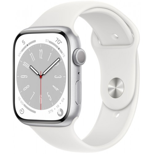 Смарт-часы APPLE Watch S8 GPS 45 Silver Alum White Sp/B