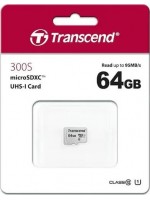 Карта памяти TRANSCEND microSDXC 300S 64GB UHS-I U1 no ad