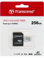 Карта памяти TRANSCEND microSDXC 300S 256GB UHS-I U3 + ad