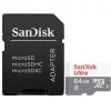 Карта памяти SANDISK  64GB microSDHC (SDSQUNR-064G-GN3MA)