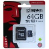 Карта памяти KINGSTON  64GB microSDXC CLASS10 (SDCS2/64GB)