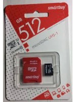 Карта памяти SMARTBUY 512GB Class 10 UHS +  adapter