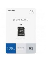 Карта памяти SMARTBUY 128GB A1 V30 SDXC UHS-3 (с адаптером)