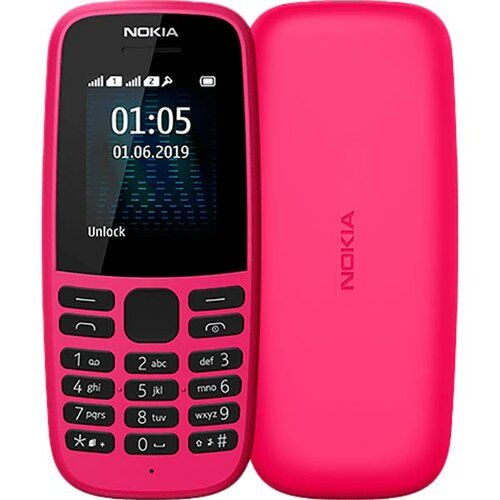 Мобильный телефон NOKIA 105 Dual SIM (pink) TA-1174
