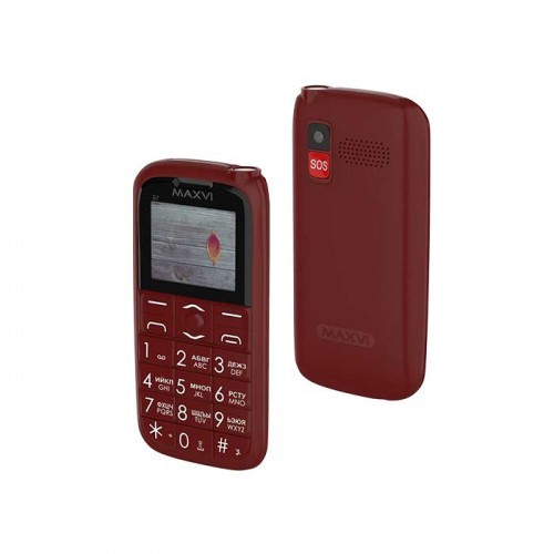 Мобильный телефон MAXVI  B7 Wine-Red