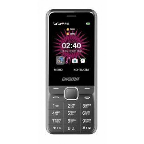 Мобильный телефон DIGMA Linx A241 32Mb серый 2 Sim