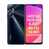 Смартфон INFINIX  HOT 20 6/128GB (X6826B) Sonic Black