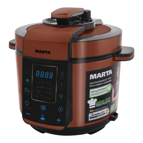 Мультиварка MARTA MT-4312 черн/красн