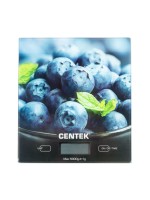 Весы кухонные CENTEK  CT-2462 голубика/стекло