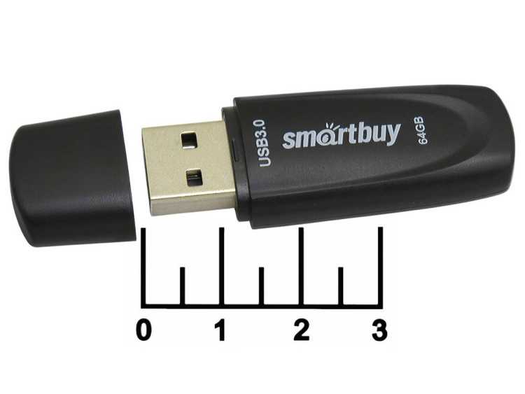 USB Флеш накопитель SMARTBUY 64GB SCOUT USB 3.0 (Белый) 1
