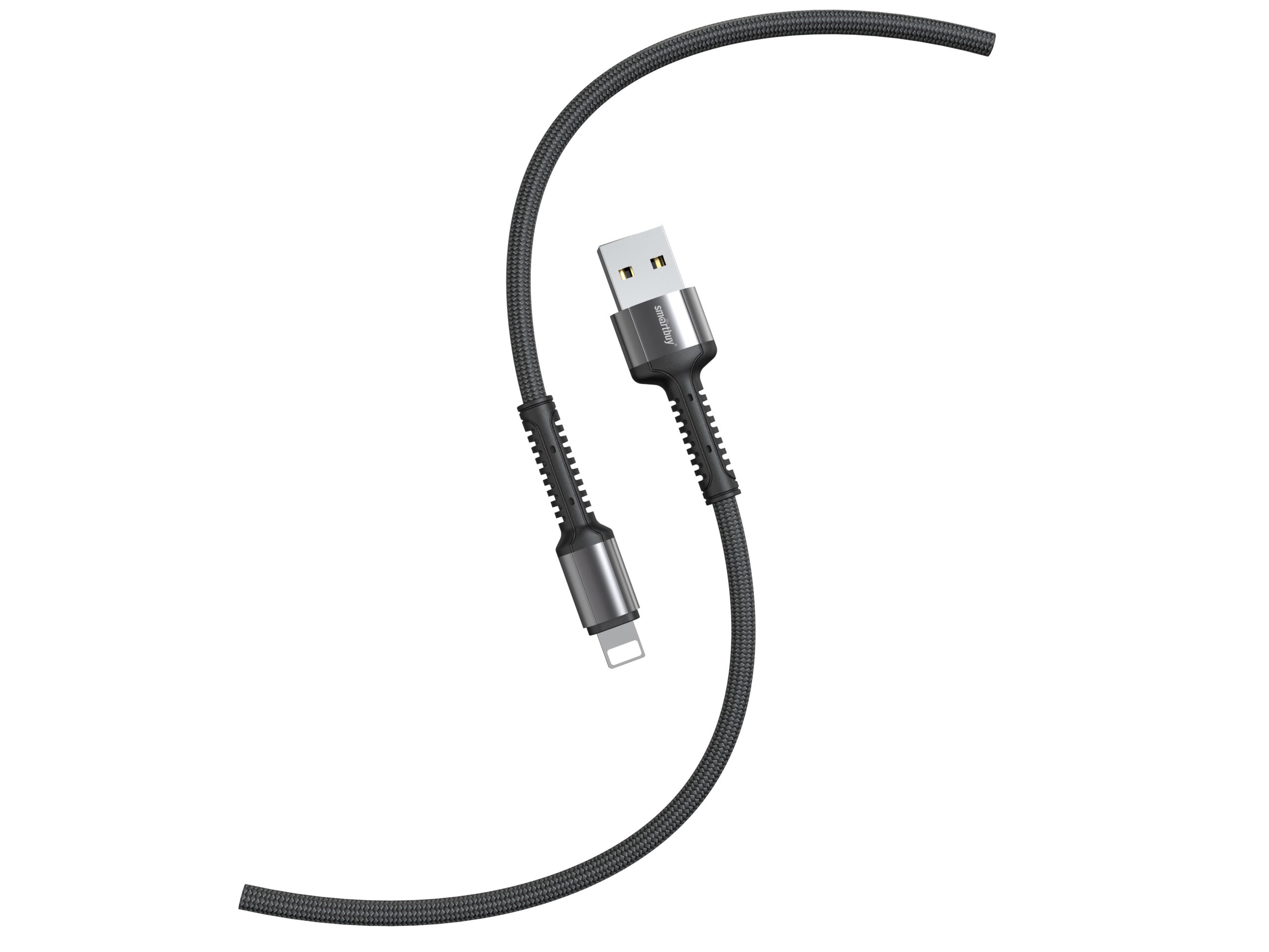 Кабель SMARTBUY S26 USB - Lightning 1m (Черный-серый) 1 Кабель SMARTBUY S26 USB - Lightning 1m (Черный-серый) 1