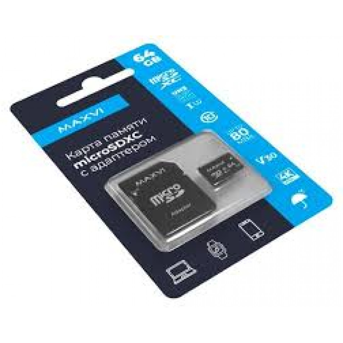 Карта памяти MAXVI 64GB Class 10 UHS-I 1 V10 1 Карта памяти MAXVI 64GB Class 10 UHS-I 1 V10 1