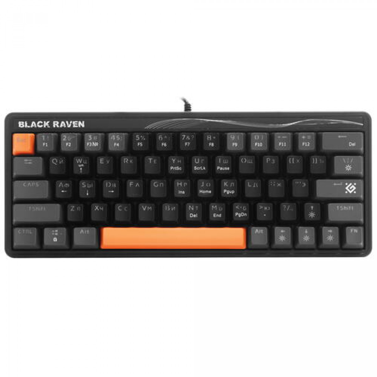 Клавиатура DEFENDER Black Raven GK-417 (Серый) 1 Клавиатура DEFENDER Black Raven GK-417 (Серый) 1
