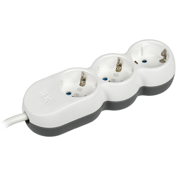 Сетевой удлиннитель UNO IEK 3гн 3м c з/к ПВС 3*1,5 2P+PE 16А/250 У03 1