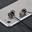 Проводная гарнитура HOCO M16 Ling sound (Серебристая) 4