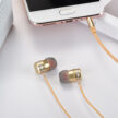 Проводная гарнитура HOCO M16 Ling sound (Серебристая) 3