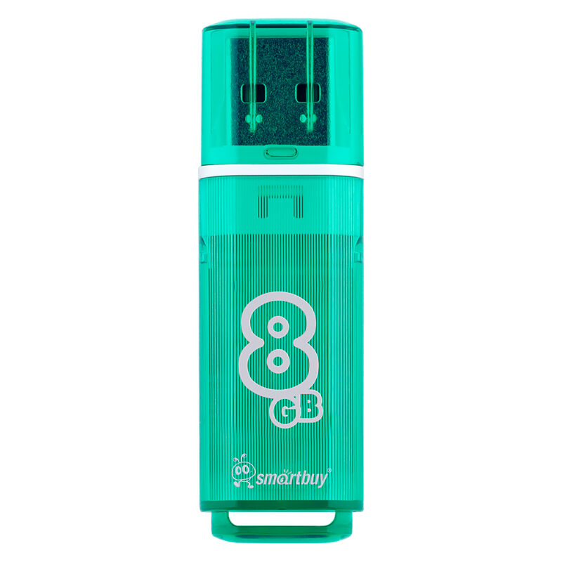 USB Флеш накопитель SMARTBUY 8GB GLOSSY USB 2.0 (Зеленый) 1