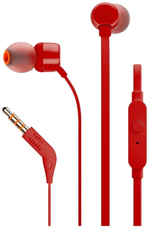 Проводная гарнитура JBL T110 (Красная) 1