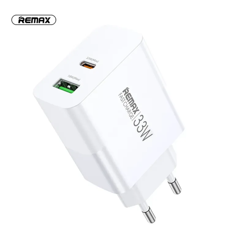 СЗУ REMAX RP-U122 USB + Type-C 33W (Белый) 1 СЗУ REMAX RP-U122 USB + Type-C 33W (Белый) 1