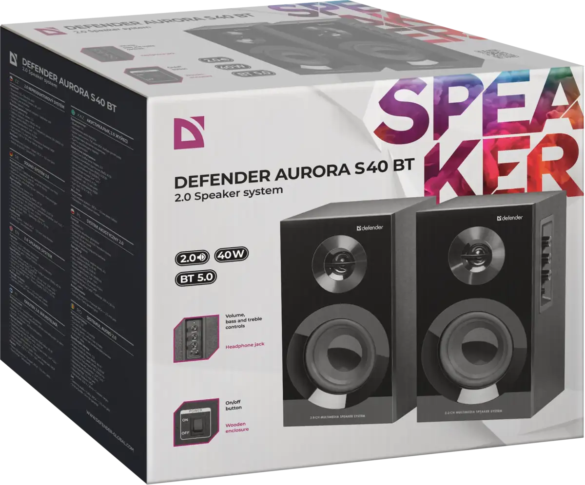 Колонки DEFENDER Aurora S40 1 Колонки DEFENDER Aurora S40 1