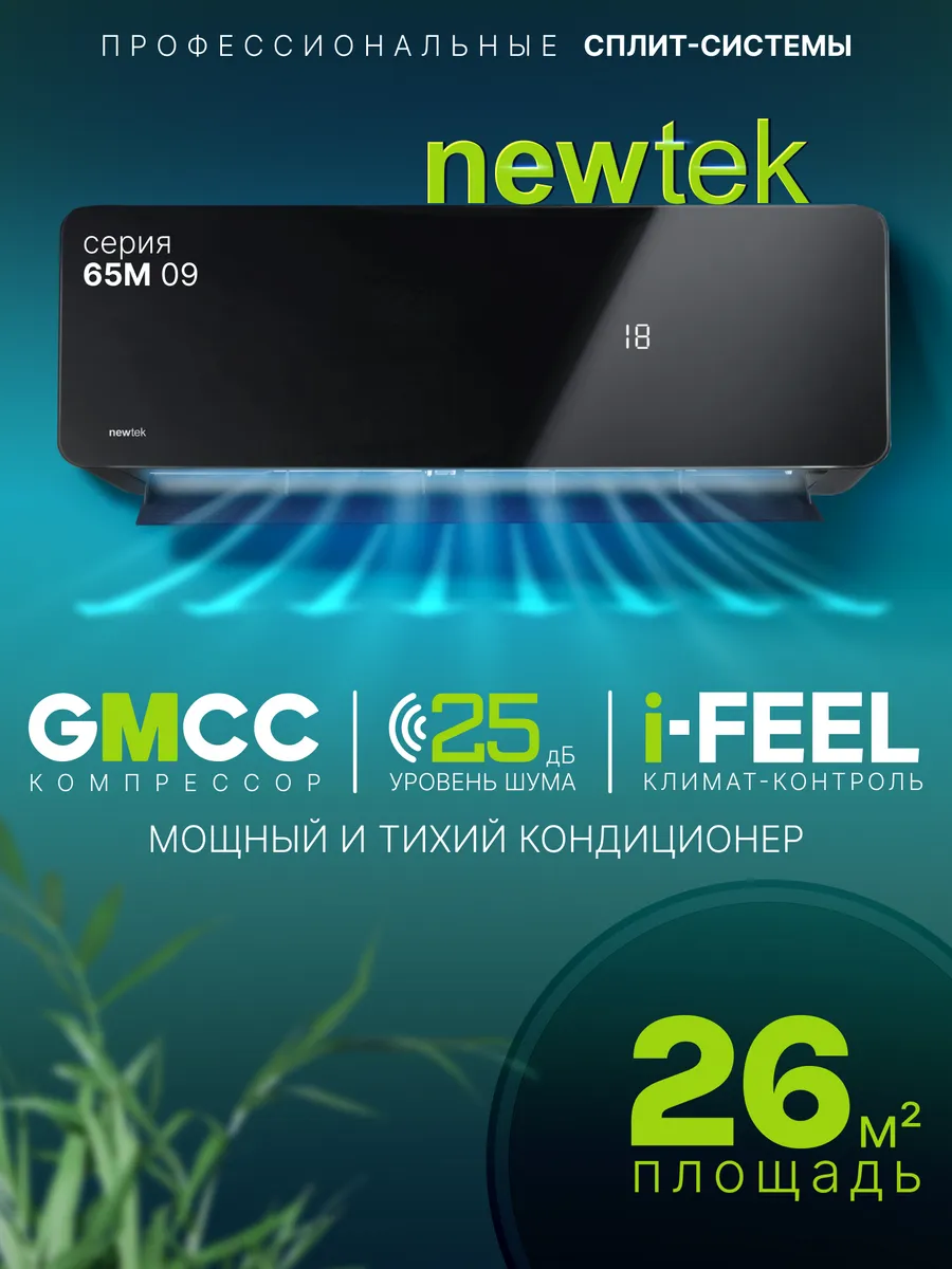 Кондиционер NEWTEK NT-65M09 (Черный) 1