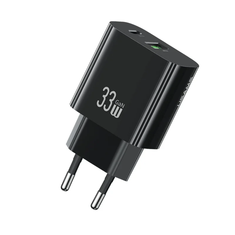 СЗУ USAMS CC317 T65 USB + Type-C 33W (Черный) 1
