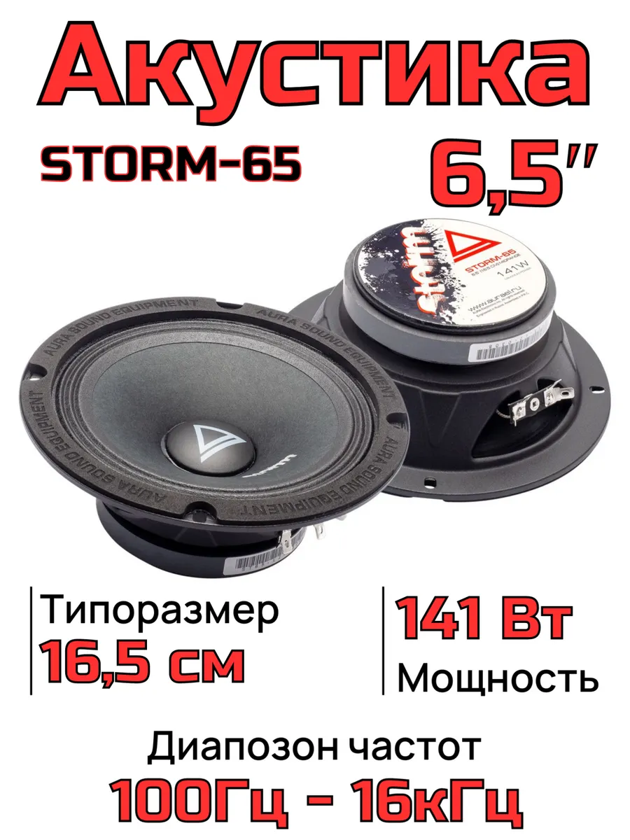 Автоакустика 16см AURA STORM-65 1 Автоакустика 16см AURA STORM-65 1