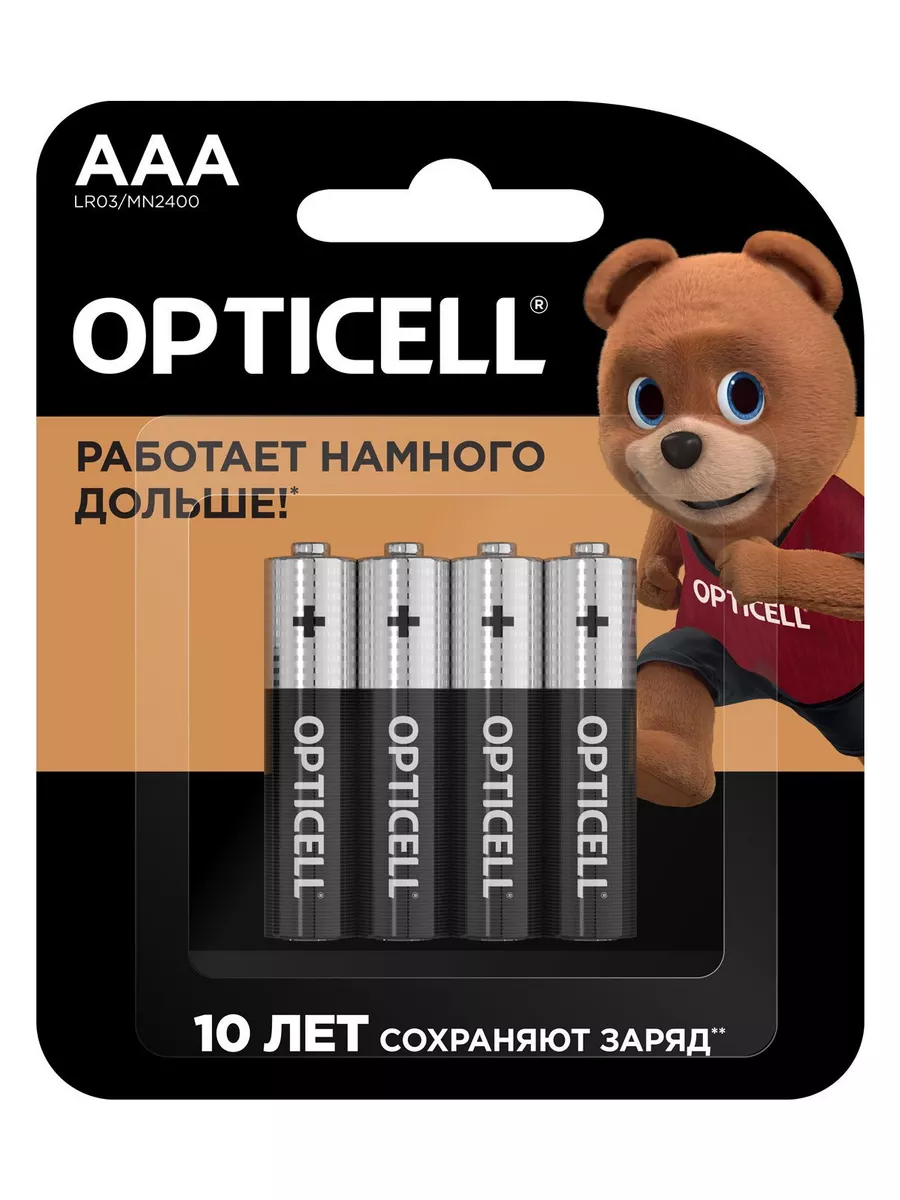 Батарейка OPTICELL BASIC LR03AAA 4шт 1 Батарейка OPTICELL BASIC LR03AAA 4шт 1