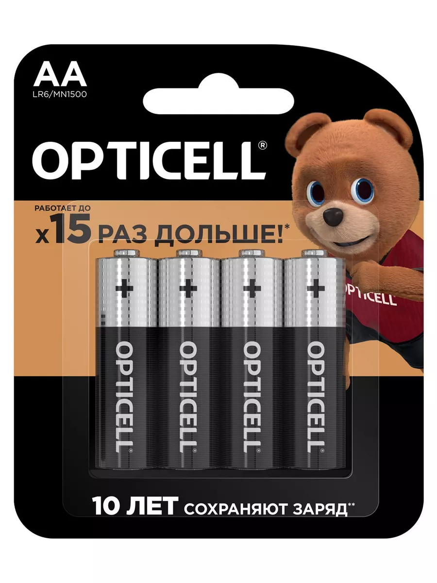 Батарейка OPTICELL BASIC LR6AA 4шт 1 Батарейка OPTICELL BASIC LR6AA 4шт 1