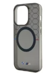 Чехол BMW для iPhone 15 Pro чехол M-Collection PC/TPU Silver Ring Hard Transparent (MagSafe) 1