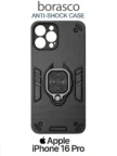 Чехол BORASCO Anti-shock case Apple iPhone 16 Pro черный 1