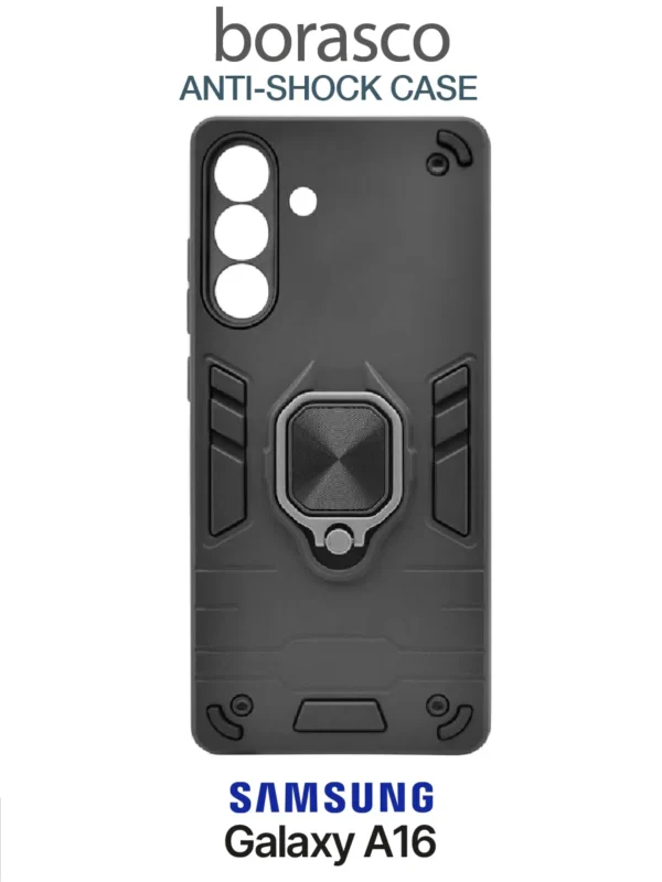 Чехол BORASCO Anti-shock case Samsung Galaxy A16 (Черный) 1