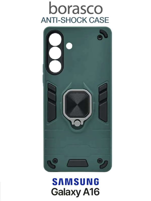 Чехол BORASCO Anti-shock case Samsung Galaxy A16 зеленый опал 1