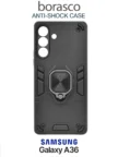Чехол BORASCO Anti-shock case Samsung Galaxy A36 (Черный) 1