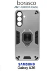 Чехол BORASCO Anti-shock case Samsung Galaxy A36 серебро 1