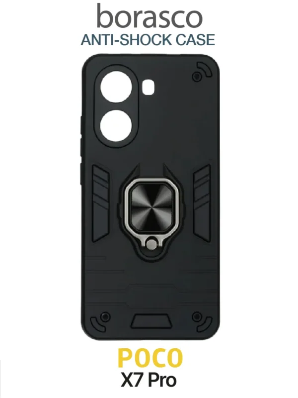 Чехол BORASCO Anti-shock case Xiaomi POCO X7 Pro 5G (Черный) 1