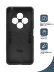 Чехол BORASCO Anti-shock case Xiaomi Redmi 14C/ A4/ A3 Pro/ POCO C75 (Серебро) 2