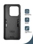 Чехол BORASCO Anti-shock case Xiaomi Redmi Note 14 4G (Черный) 2