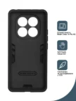 Чехол BORASCO Anti-shock case Xiaomi Redmi Note 14 Pro 4G (Черный) 2