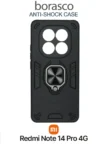 Чехол BORASCO Anti-shock case Xiaomi Redmi Note 14 Pro 4G (Черный) 1