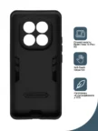 Чехол BORASCO Anti-shock case Xiaomi Redmi Note 14 Pro + 5G (Серебро) 2