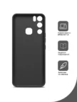 Чехол BORASCO Microfiber Case Infinix Hot 12i (Черный) 2