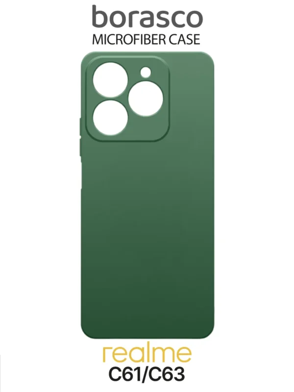 Чехол BORASCO Microfiber Case Realme C61/ C63 зеленый опал 1