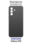 Чехол BORASCO Microfiber Case Samsung Galaxy A56 (Черный) 1