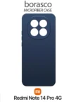 Чехол BORASCO Microfiber Case Xiaomi Redmi Note 14 4G (Синий) 1